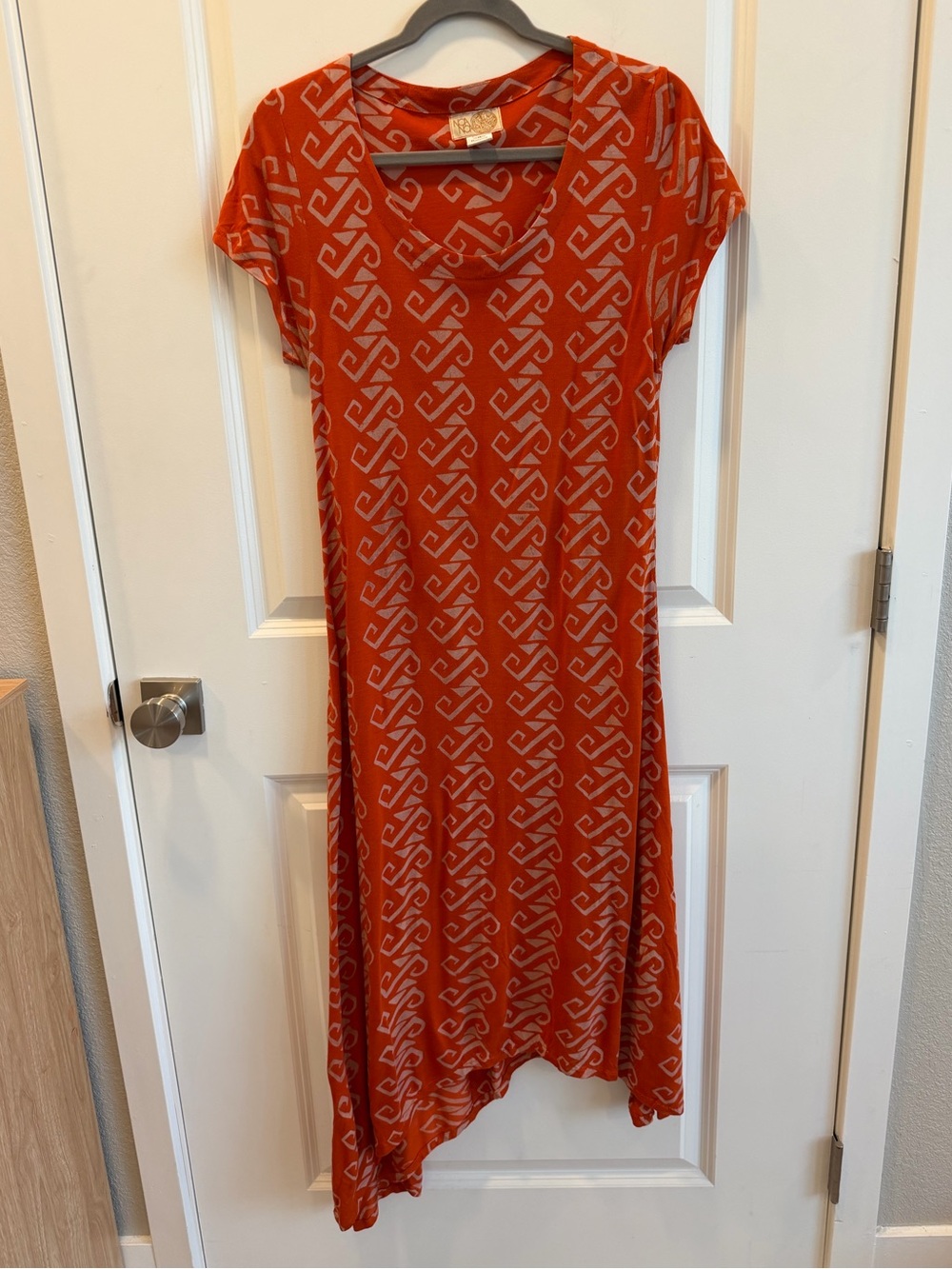 Noa Noa Hawaii Women’s Maxi Dress Bamboo Blend Orange Size M